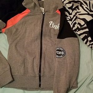 Vs pink zip up